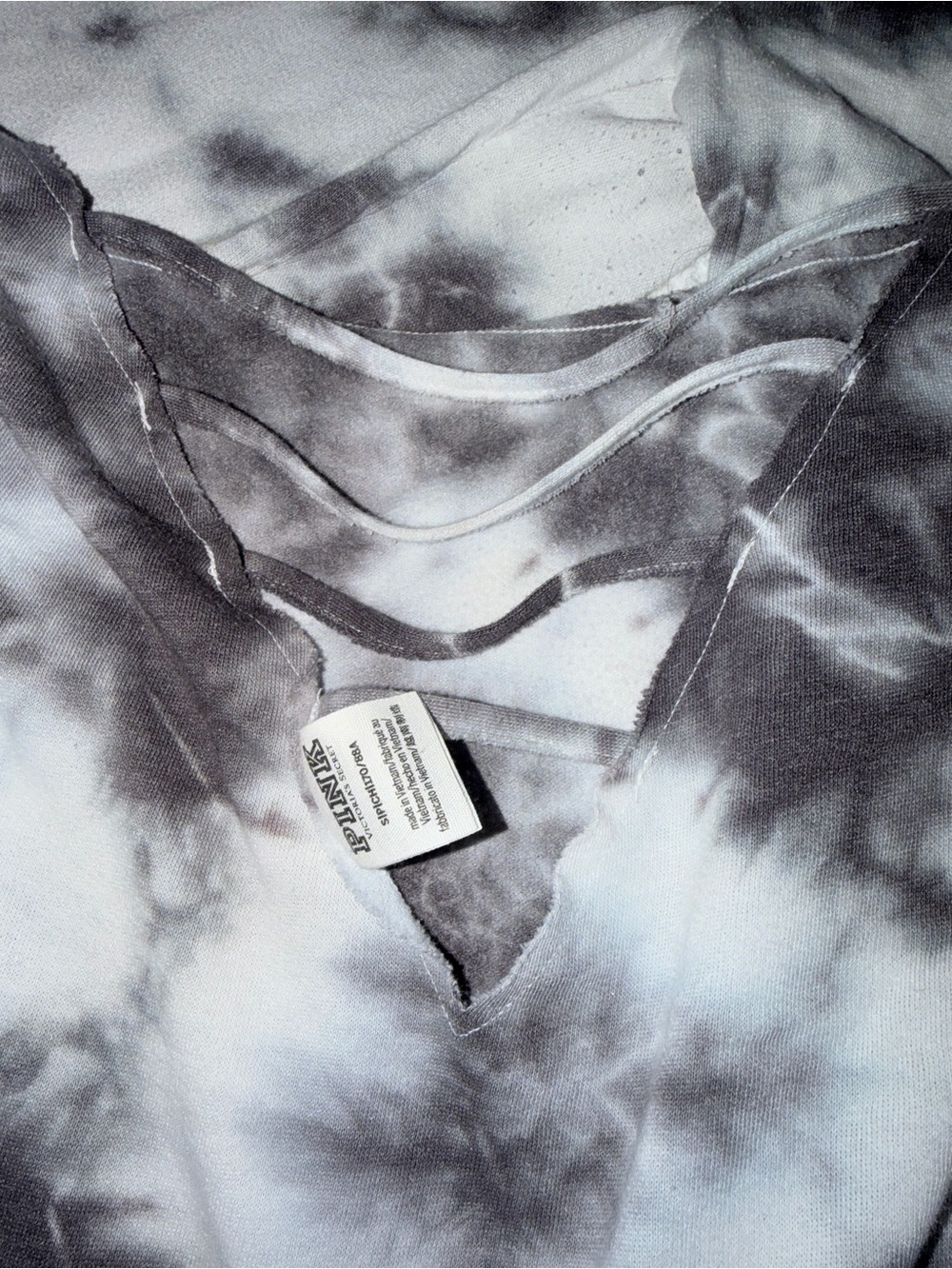 PINK Victoria’s Secret Gray Tie-Dye Off-Shoulder Lounge Set – Size Small - Picture 2 of 2
